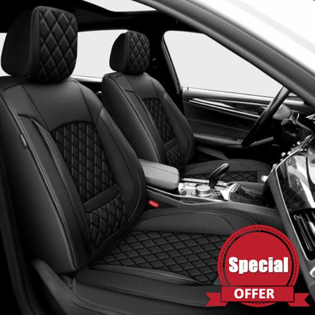 Car seat Covers Compatible with Volkswagen Jetta 2008-2025.Leather wear-Resisting Breathable Waterproof Seat Protectors Full Set Automotive Seat Cushion with Airbag Compatible(5 Seats