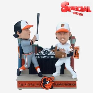 Cal Ripken Jr. & Gunnar Henderson Baltimore Orioles Then And Now Bobblehead MLB