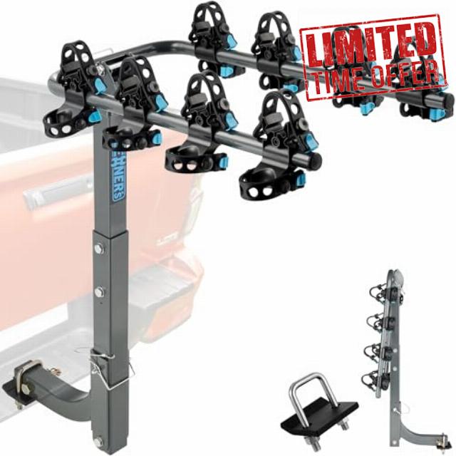 ππ¦π©π«π¨π―ππ πππ«π¬π’π¨π§ 4 Bike Rack Hitch Mount (240lbs)