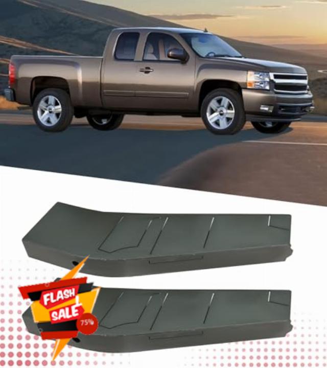 ELITEWILL Mid-Rear Frame Rust Repair Kit Section Fit for 2007-2014 2nd gen Chevrolet Silverado 1500 Reg Cab & 3rd gen GMC Sierra 1500 Reg Cab Short Bed Pickup
