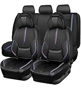CAR Pass Nappa Leather Car Seat Covers, Durable Waterproof Luxury Universal for SUV Pick-up Truck...