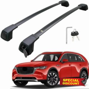 Upgraded Roof Racks for Mazda CX-90 2024 2025 Roof Rack Cross Bars Luggage Rail Carrier Anti Theft Lockable Black Accessories