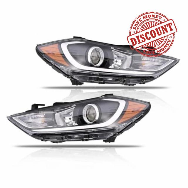 Headlight Assembly for 2017 2018 Hyundai Elantra (Not Fit Elantra GT Models)