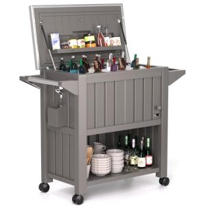 Portable Outdoor Drink Cooler on Wheels