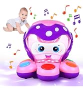 Baby Crawling Crab Toys With Music and Light Interactive Walking Sensory Toys with Automatically ...