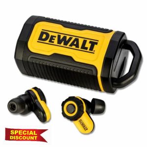 DEWALT Bluetooth Jobsite Pro X2 ANC True Wireless Earbuds
