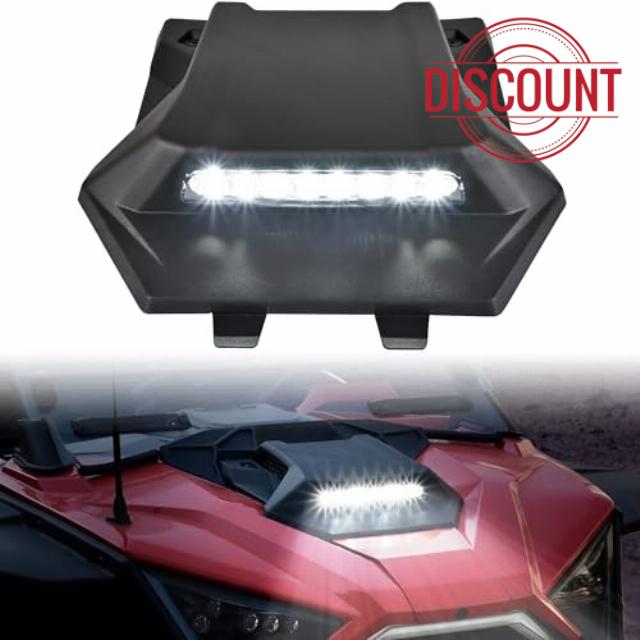 SAUTVS Sport Hood Scoop with LED Spotlight for Polaris RZR PRO XP/PRO R/Turbo R 2020-2024