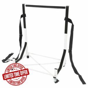 ECOTRIC Hardtop Stand Storage Cart Compatible with 1955-1957/2002-2005 Ford Thunderbird Convertible Auto Rooftop Storage Rack with Securing Strap & Hard Top Dust Cover