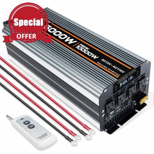 5000 watt Power Inverter DC 12V to AC 110V/120V Converter
