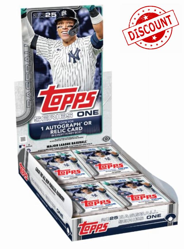 2025 Topps Series 1 Baseball Sealed Hobby Box (1 Autograph or Relic Per Box)