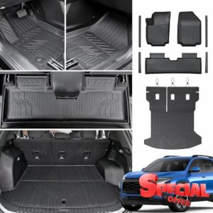 Floor Mats Set Cargo Mat Backrest Mats for 2025 Chevrolet Chevy Equinox(Not for EV)