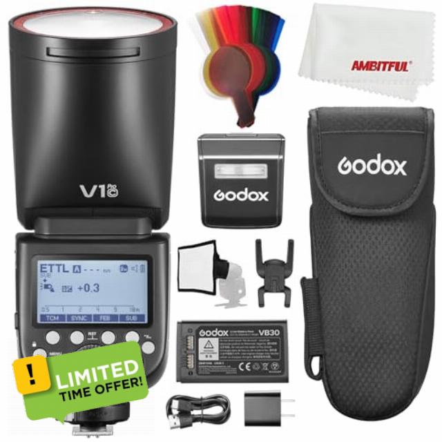Godox V1Pro C V1Pro-C V1 PRO C USA Version TTL Round Head Camera Flash