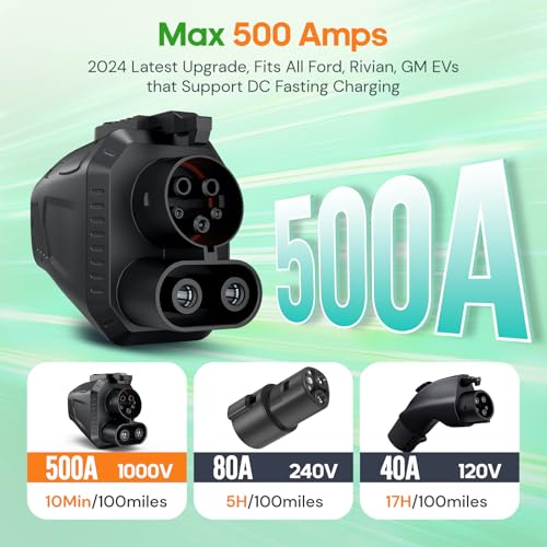 Max 500A / 1000V / 500kW Tesla Supercharger Adapter