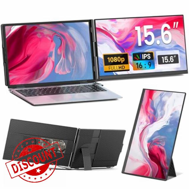 Laptop Screen Extender - 15.6" FHD 1080P Portable Monitor for Laptop