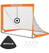 BAGAIL Badminton Net, Foldable Nylon Net, Hieght Adjustable Stand and Portable Carry Bag, Easy to...