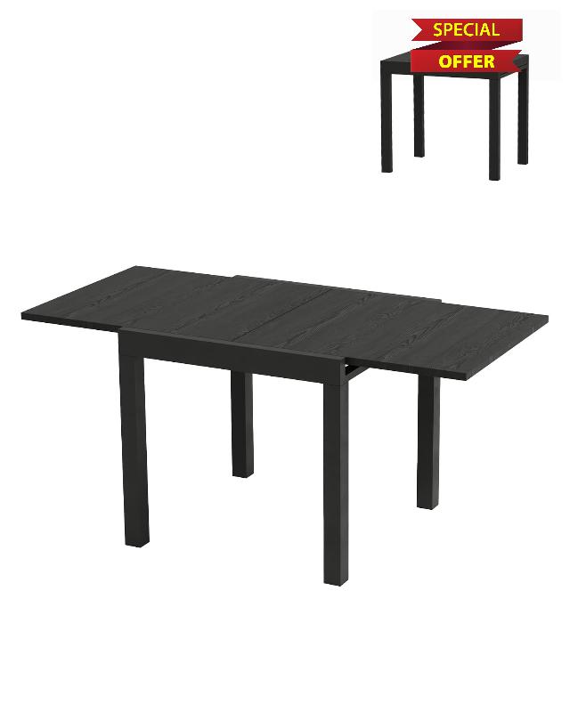 Aluminum 31"-63" Extendable Outdoor Dining Table Set for 4-6 Person