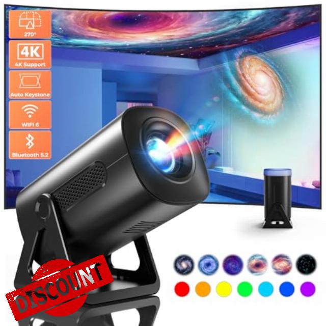 Mini Projector with WiFi and Bluetooth