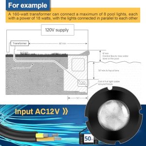 1.5 Inch LED RGBW Multicolor Inground Pool Lights and Spa Light