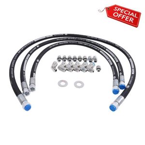 HOLDWELL Transmission Cooler Lines FPE-TL-LB7-LLY 21101404 compatible with GMC Sierra 2500 HD Chevrolet Silverado 2500 HD 2001-2005 6.6L 2001-2005 GM Duramax LB7-LLY