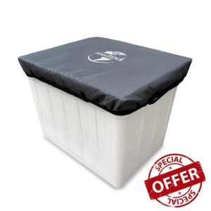 Aerial Truck Bucket Cover -Waterproof Bucket Trucks Basket Cover Fits 2 Man Vinyl Bucket with Adjustable Lashing Straps(Grey 52" W x 28" D)