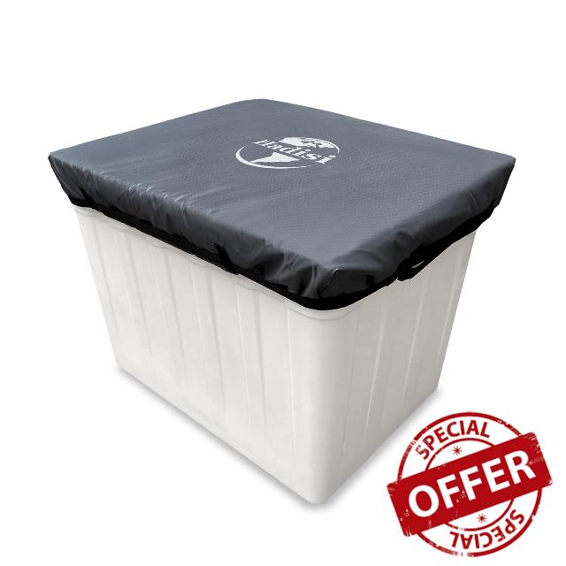 Aerial Truck Bucket Cover -Waterproof Bucket Trucks Basket Cover Fits 2 Man Vinyl Bucket with Adjustable Lashing Straps(Grey 52" W x 28" D)