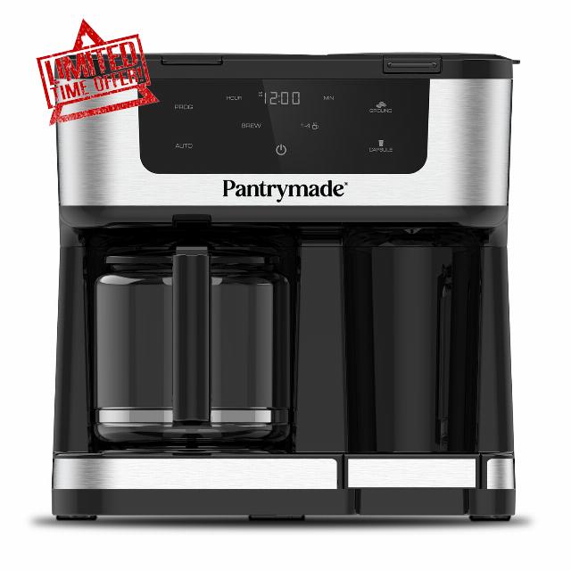 12-Cup Coffee Maker & Single Serve Brewer – Programmable