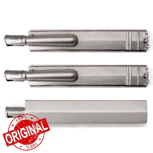 Criditpid 15 13/16 Inch Cast Stainless Steel Grill Burner Replacement Parts for Jennair 720-0061