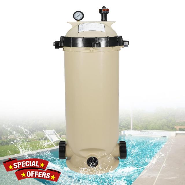 160316 Single Cartridge Pool Filter Pump Assembly-100 Square Feet 100 GPM Fit for Pentair Clean & Clear CC100 Pool Spa