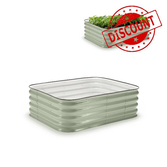 Epic Gardening 6-in-1 Modular Galvanized Metal Raised Garden Bed Kit
