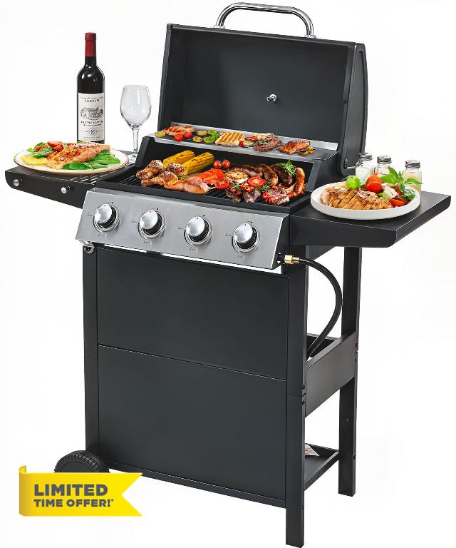 4 Burner Propane Gas Grill