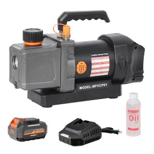 2.5CFM 1/4HP HVAC Vacuum Pump Kit Compatible with Dewalt 20V Max Battery