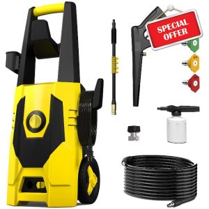 AgiiMan Electric Pressure Washer - 5100PSI Max 3.4GPM Power Washer with 35FT Power Cord