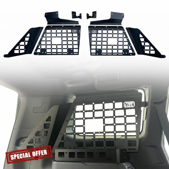 HIGH FLYING 2024 2025 for Toyota Land Cruiser Prado LC250 Car Accessories Molle Panels Storage Modular System Trunk Shelf Organizer Interior Rear Cargo Racks (Side Panels)