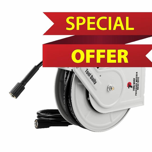 Tool Daily Retractable Pressure Washer Hose Reel