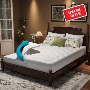 OhGeni Cooling 4 inch Dual Layer King Mattress Topper