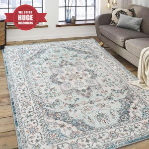 FlyDOIT Vintage Area Rugs for Living Room