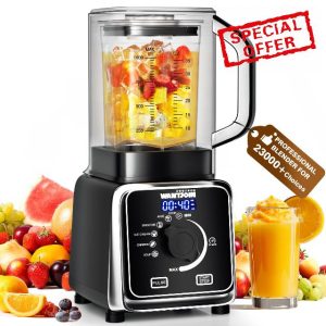 WantJoin Professional Blender for Kitchen - Quiet Blender for Smoothies with Sound ShieldSelf