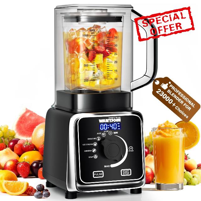 WantJoin Professional Blender for Kitchen - Quiet Blender for Smoothies with Sound ShieldSelf