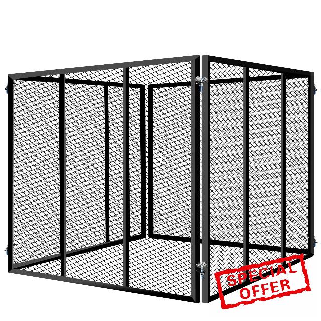Outdoor Compost Bin for Lawn Debris Leaves with 160 Gallon Large Composter with Powder Coated Black Wire Mesh Composter 36”L x 36”W x 30”H