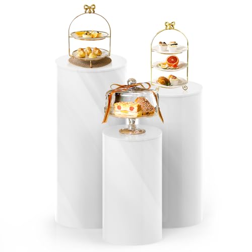 Large White Cake Pedestal Stand