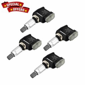 86803857 Set of 4 TPMS Trailer Sensors Compatible with 2020-2024 2025 Che-vy Silverado 1500/2500HD/3500HD/Tahoe G-M-C Sierra 2500HD/ 3500 HD/Yukon/Sierra 1500 Tire Pressure Monitoring Sensor