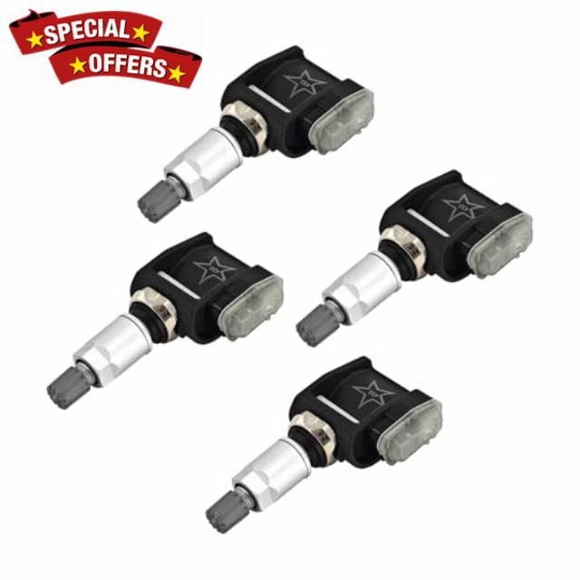 86803857 Set of 4 TPMS Trailer Sensors Compatible with 2020-2024 2025 Che-vy Silverado 1500/2500HD/3500HD/Tahoe G-M-C Sierra 2500HD/ 3500 HD/Yukon/Sierra 1500 Tire Pressure Monitoring Sensor