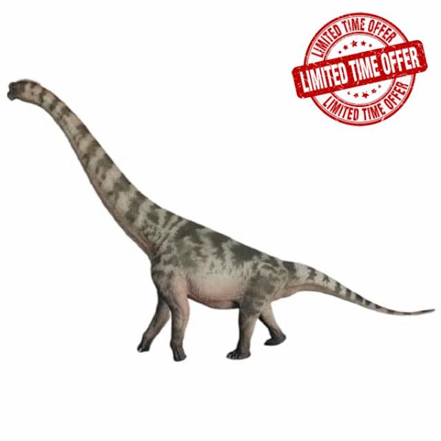 XINPANYIAN HAOLONGGOOD Brachiosaurus Prehistoric Animal Dinosaur Model with Huayangosaurus Figure (Color B)