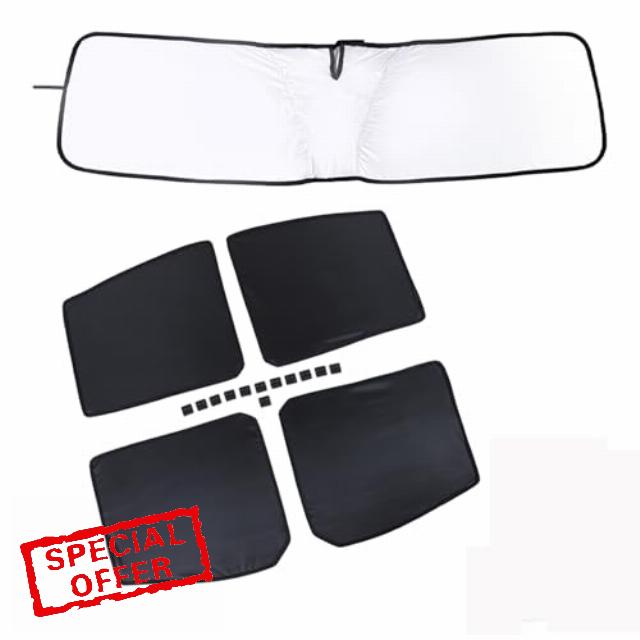 for Hummer EV Accessories Set of 5 Roof Sunshades Won't Sag and Front Windshield Sunshade for 2024 2025 Hummer EV SUT SUV Sun Shade and Sunroof Foldable Window Shade UV Blocking (Interior Black/A)