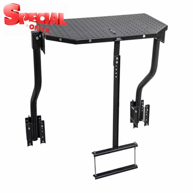 Quick Products QP-AFRCCGR A-Frame RV Cargo Cooler & Generator Rack – Fits Over Propane Tanks