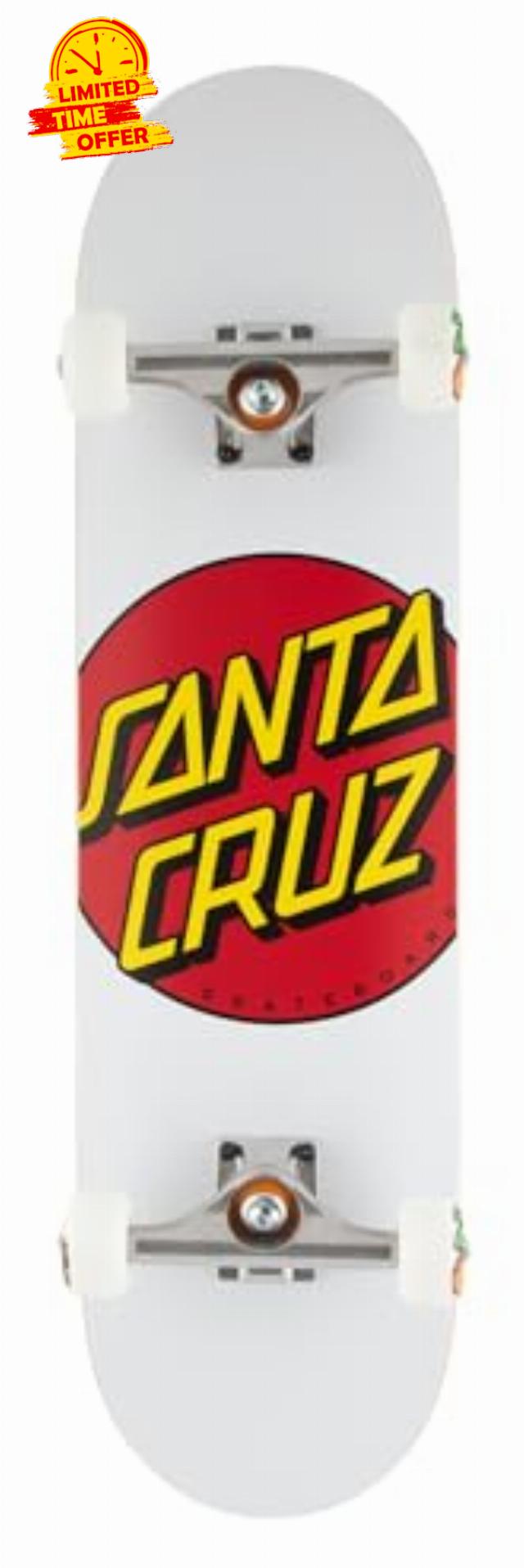 SANTA CRUZ Premium Classic Dot Complete Skateboard - 8.00" x 31.62"