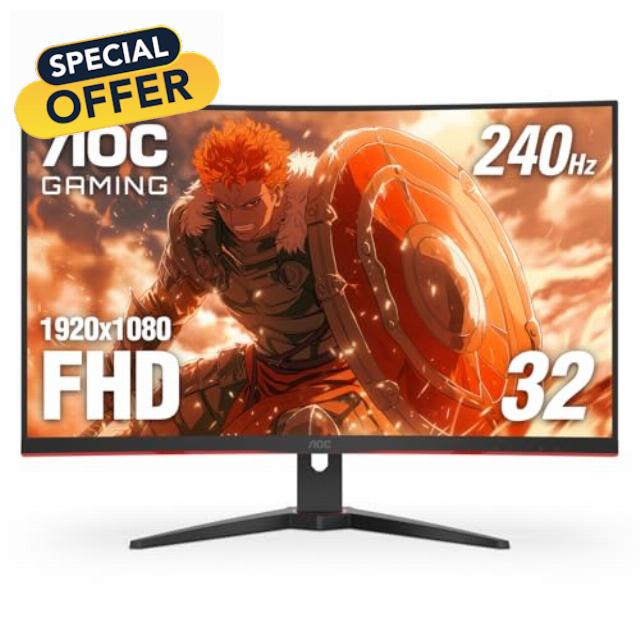 AOC C32G2 32" Curved Frameless Gaming Monitor FHD