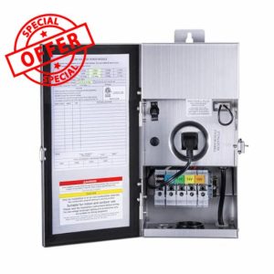 150W Low Voltage Landscape Lights Transformer - ETL Listed IP65 Multi-Tap (120V AC to 12V-13V-14V-15V AC) with Mechanical Timer