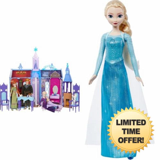 Bundle of Mattel Disney Frozen Dolls & Doll House