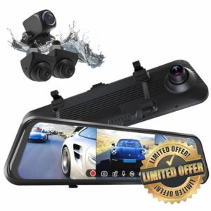 ACUMEN 4 Channel 1080P Rear View Mirror Camera with Blind Spot Recording & Assit